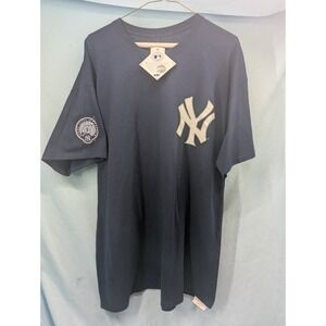 NWT Majestic Derek Jeter #2 NY Yankees XL Shirt Captain Patch Fan Apparel *Read